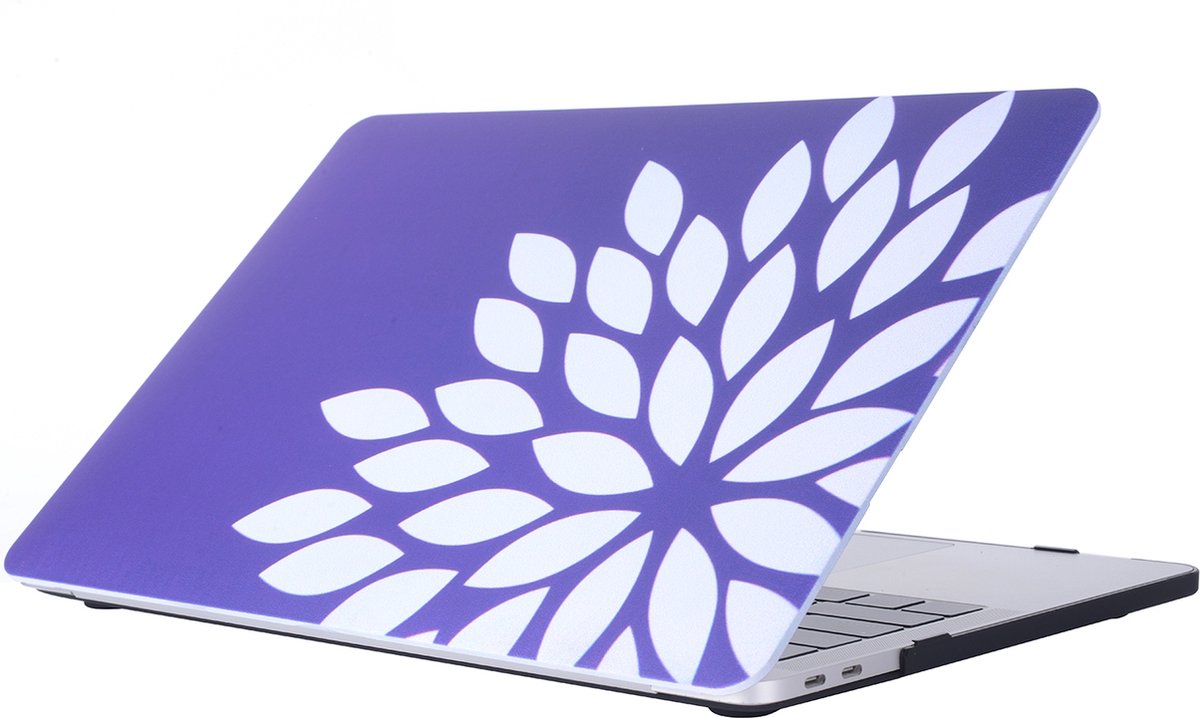 Apple MacBook Pro 13 (2016-2019) Case - Mobigear - Flowers Serie - Hardcover - Model 58 - Apple MacBook Pro 13 (2016-2019) Cover
