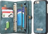 Apple iPhone 6/6s Hoesje - Caseme - Serie - Kunstlederen Bookcase / 2in1 Case - Groen - Hoesje Geschikt Voor Apple iPhone 6/6s