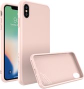 Apple iPhone XS Max Hoesje - Rhinoshield - SolidSuit Serie - Hard Kunststof Backcover - Blush Pink - Hoesje Geschikt Voor Apple iPhone XS Max
