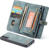 Huawei P20 Pro Hoesje - Caseme - Luxe Wallet Serie - Kunstlederen Bookcase / 2in1 Case - Blauw - Hoesje Geschikt Voor Huawei P20 Pro