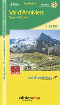 Wandelkaart Val d'Anniviers Sierre-Vercorin 1:25.000