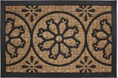 Livetti® Deurmat Doormat Hallmat Rechthoek 40x60cm Coco Rubber Lenaic