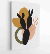 Botanical and gold abstract wall arts vector collection. 1 - Moderne schilderijen – Vertical – 1880160745 - 50*40 Vertical