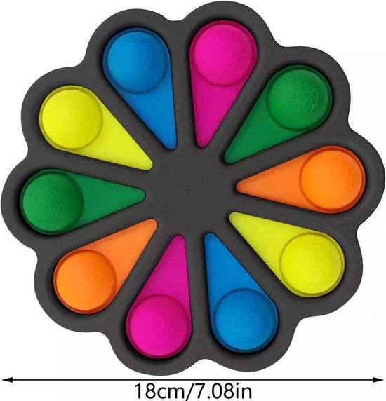 Fidget Toys - Dimpl Digits - simple dimple XL - popit XL - Pop it XL -  Flower - bloem... | bol.com