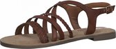 S.oliver sandalen met riem Donkerbruin-37