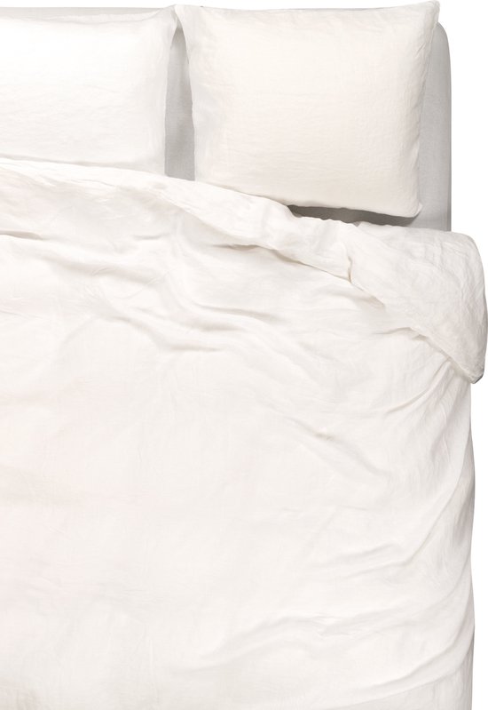 Passion for Linen dekbedovertrek de Luxe Maxime 100% lin, 140 x 220 cm, blanc
