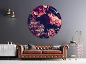 Textirieur Muurcirkel Dibond Vinted Flowers 40cm