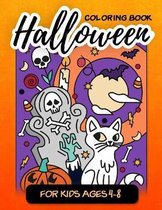 Halloween Coloring Book For Kids Ages 4-8