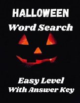 Halloween Word Search Easy Level With Answer Key