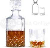 MDO Whiskey karaf & Glazen - Whiskey set - Whiskey glazen