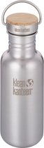 Klean Kanteen Reflect Bamboo Cap Bottle 540ml brushed stainless