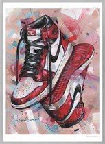 Air Jordan 1 high Retro Chicago painting (reproduction) 51x71cm