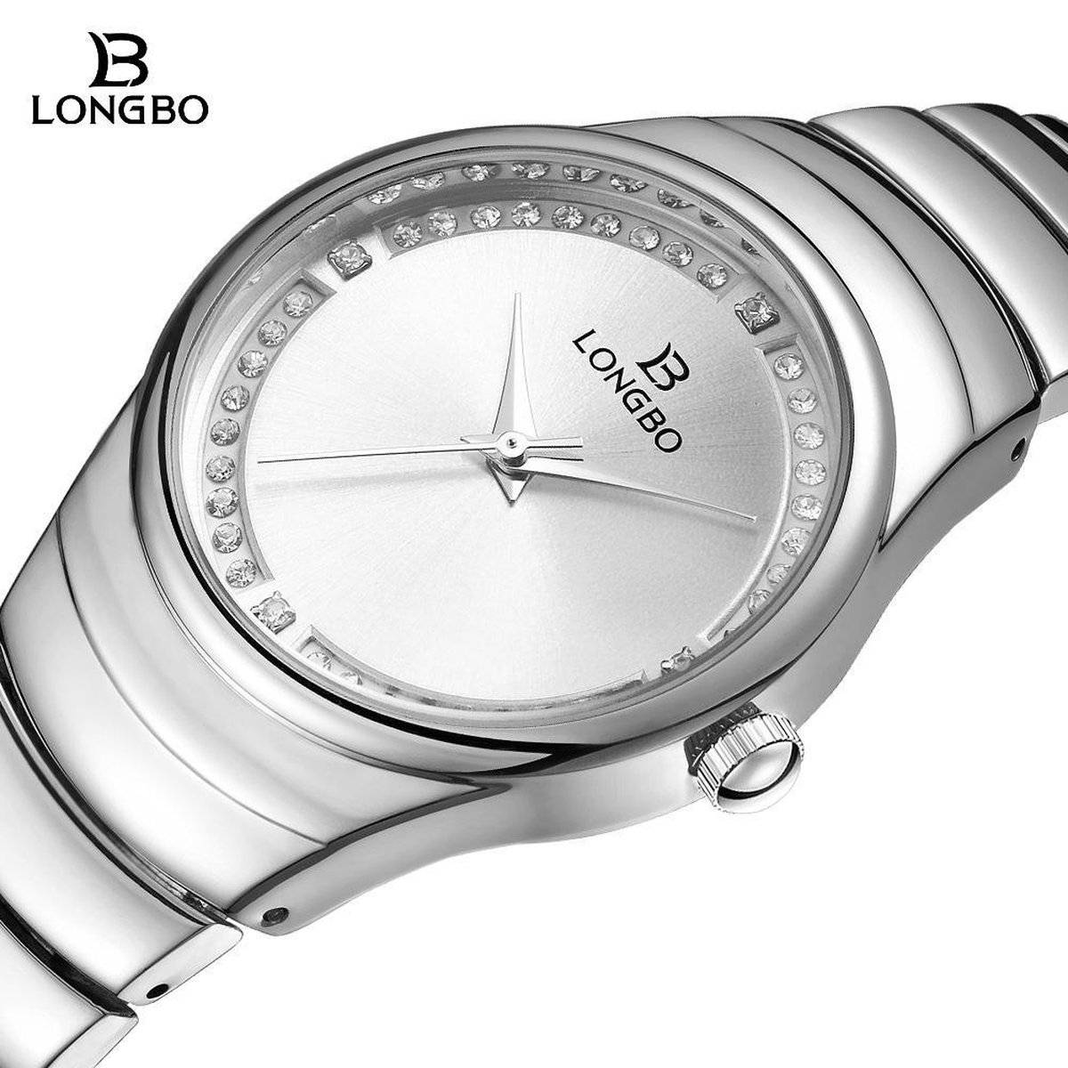 Longbo - Dames Horloge - Zilver/zilver - Ø 37mm (Productvideo)