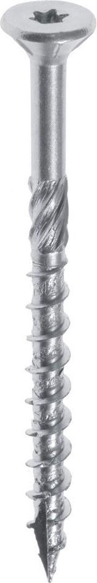WOODIES® Ultimate Platverzonkenkopschroef Torx RVS 6x60 Deeldraad VE=200 - 61860441