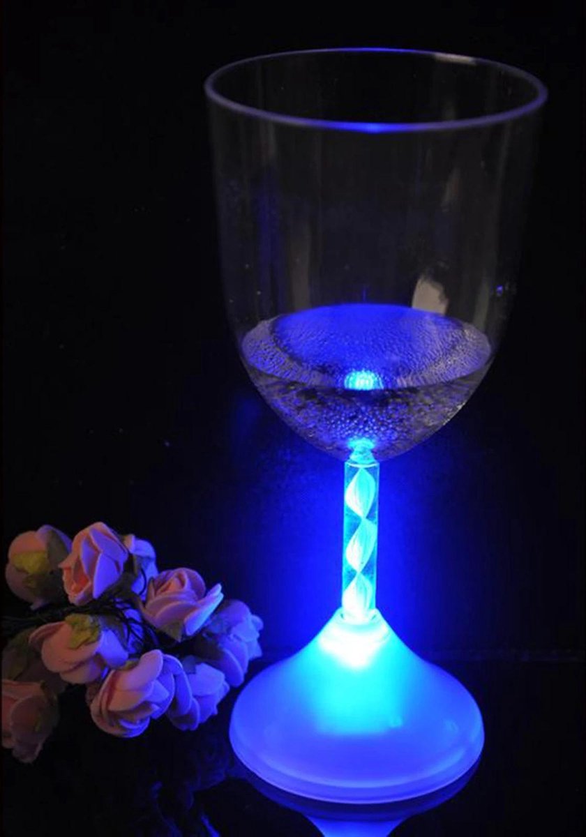 Lichtgevend Wijnglas LED - RGB