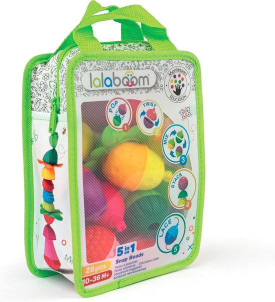 Foto: Lalaboom educatieve kralen en accessoires 28 st 