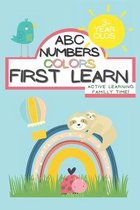 ABC Numbers Colors First Learn Learning Familly Time Books for 3 year