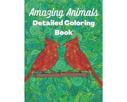 Amazing Animals Detailed Coloring Book