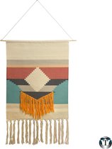 Luxe Macramé Wandkleed | Diverse Varianten | Yana | 50cm x 90cm | Wandhanger | Hoogwaardige kwaliteit | Macramé | Wandtapijten | Woondecoratie | Wandkleed | Bohemien | Scandinavisch | Minimal