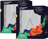 4x Bierglas Mister Gustav | Premium Plastic Bierglazen