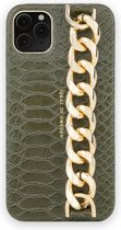iDeal of Sweden Statement Case Chain Handle voor iPhone 11 Pro Max/XS Max Green Snake - Chain Handle