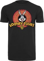 Merchcode Looney Tunes - Looney Tunes Bugs Bunny Logo Heren T-shirt - S - Zwart