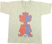 Anha'Lore Designs - Clown - T-shirt - Antraciet - 9/11j (134/146)