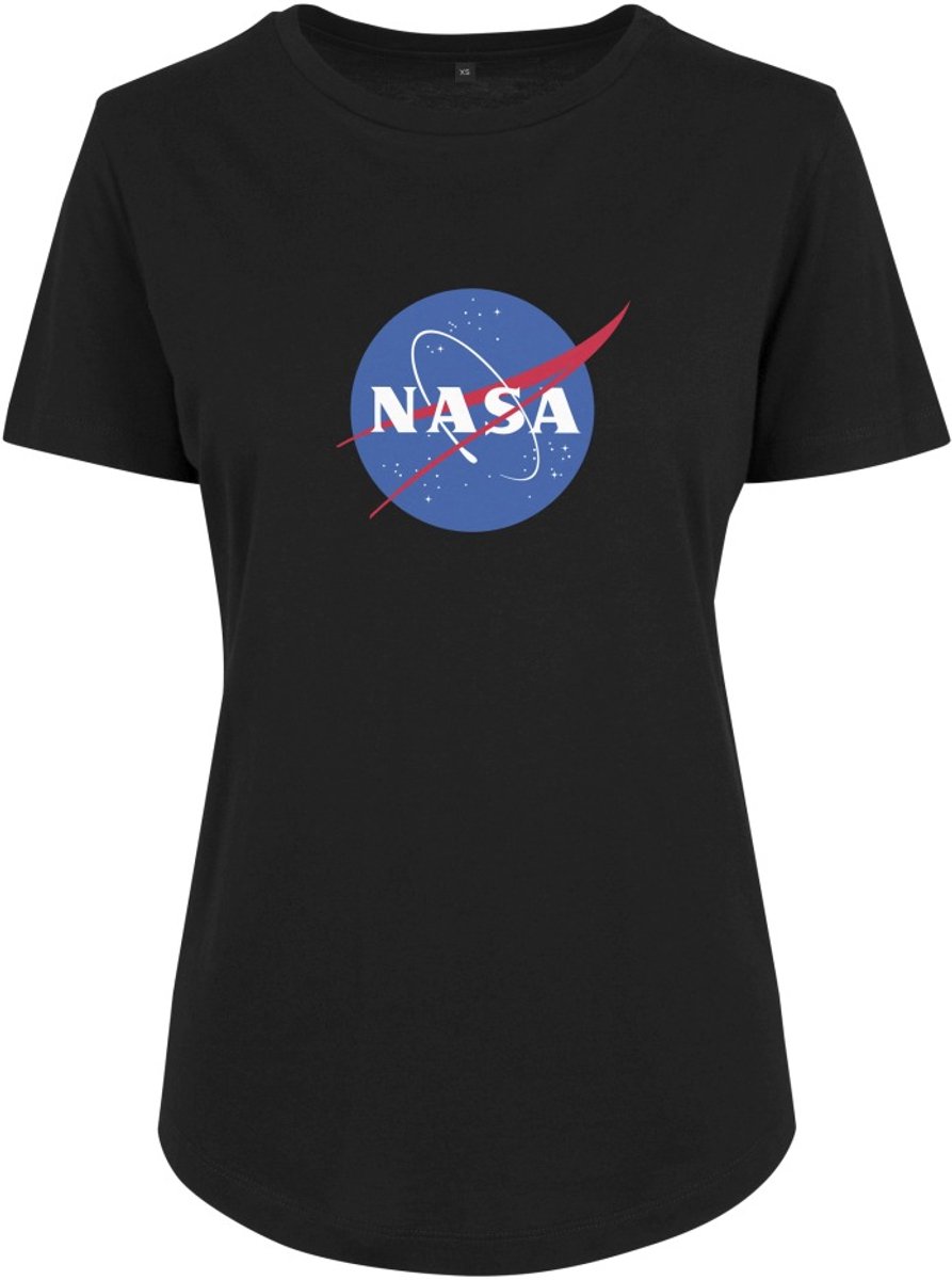 Urban Classics NASA Dames Tshirt -XS- NASA Insignia Fit Zwart