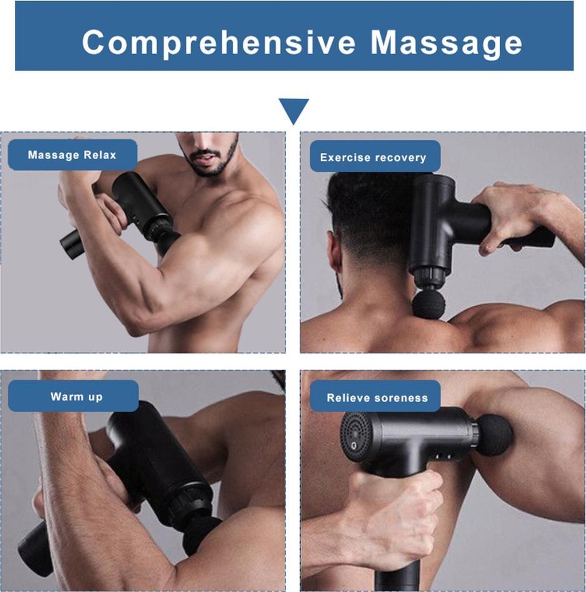Getalenteerd tabak Alexander Graham Bell Massage gun - Draadloos - Spierherstel en Relax massage | bol.com