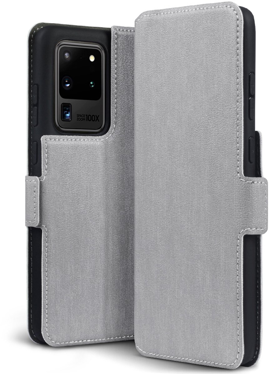 Qubits - slim wallet hoes - Geschikt voor Samsung Galaxy S20 - Grijs