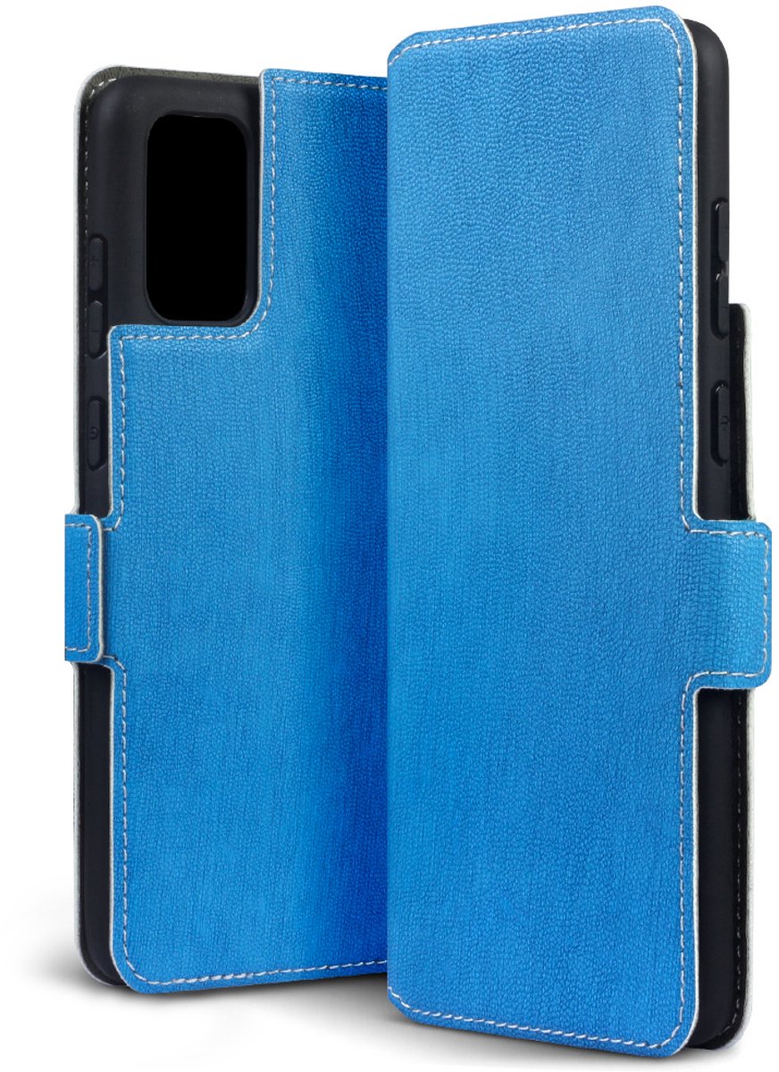 Qubits - slim wallet hoes - Geschikt voor Samsung Galaxy S20 Plus / S20+ - Lichtblauw