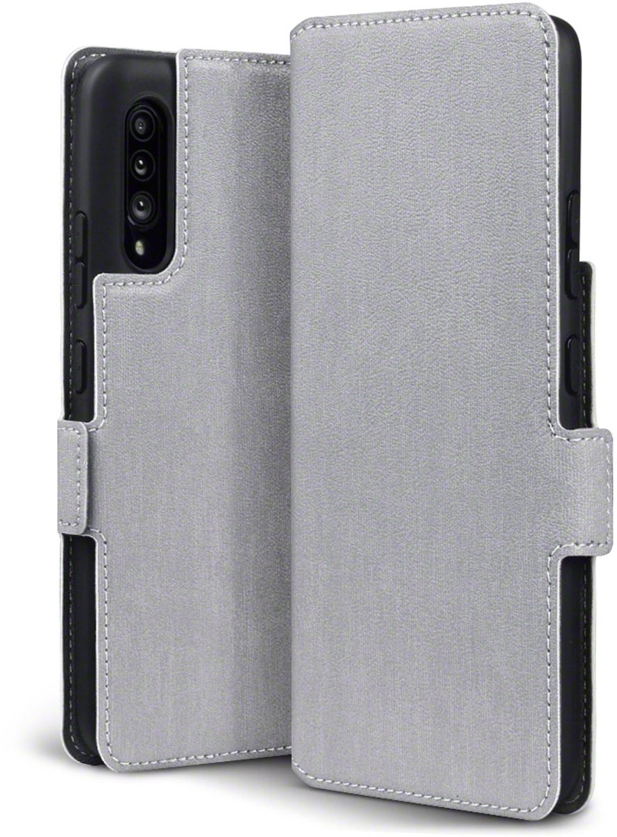 Qubits - slim wallet hoes - Geschikt voor Samsung Galaxy A90 - Grijs