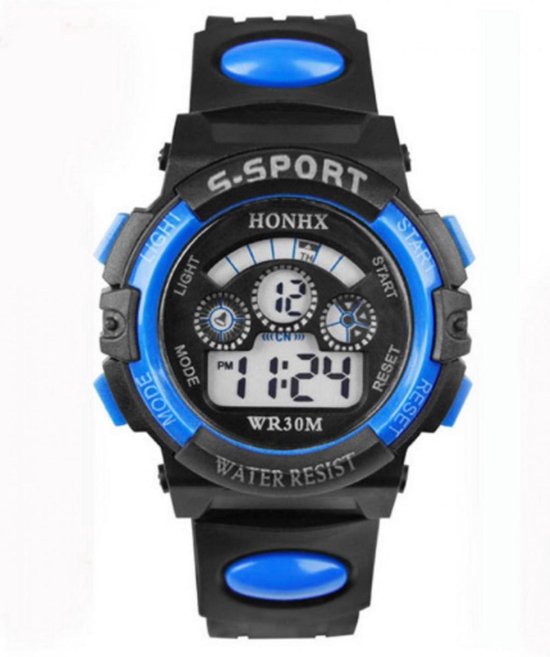Kinderhorloge S-Sport Ø 30 mm - Blauw - Kunststof | bol.com