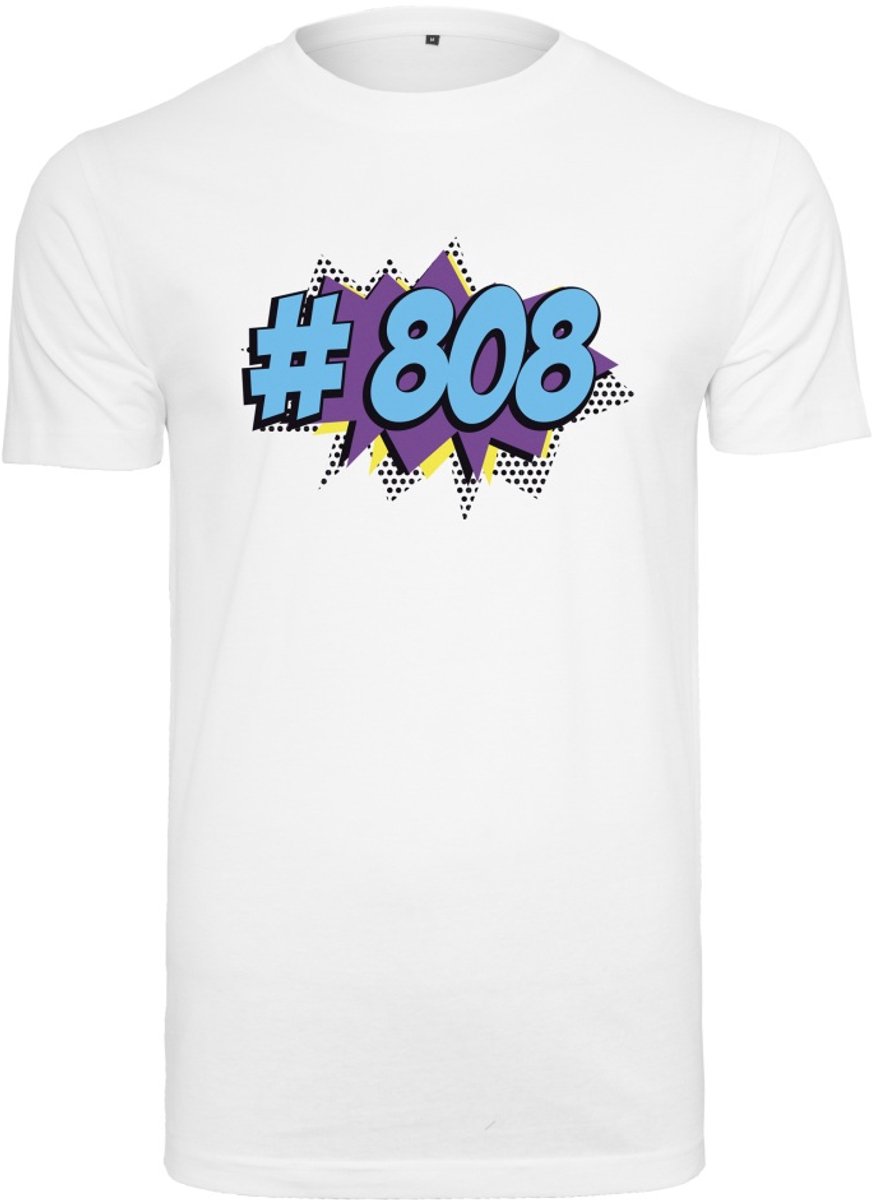 Urban Classics Heren Tshirt -XL- 808 Pop Wit