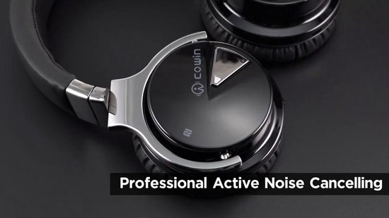 Casque audio COWIN Casque sans fil Bluetooth E7 Pro à Réduction de Bruit  Noir