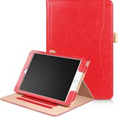 Dasaja iPad Air 1 / Air 2 / 9.7 (2017) / 9.7 (2018) leren case / hoes rood incl. standaard met 3 standen
