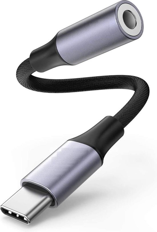 USB C naar Aux Adapter - USB C naar Headphone Jack - USB-C naar 3.5mm Jack Audio - DAC Chip