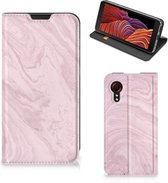 Etui à Rabat Samsung Galaxy Xcover 5 Smart Cover Marbre Pink