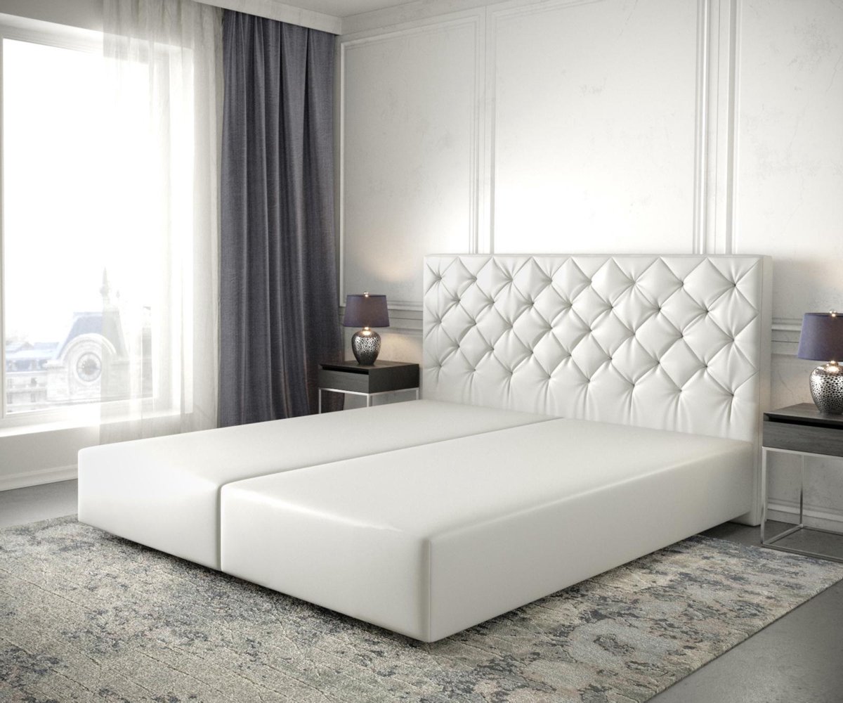 Boxspring-frame Dream-Great kunstleder wit 180x200