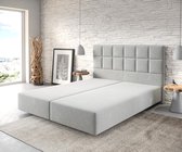 Boxspring-frame Dream-Fine microvezel zilvergrijs 160x200