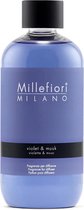 Millefiori Milano Refill voor Geurstokjes Violet & Musk 250 ml