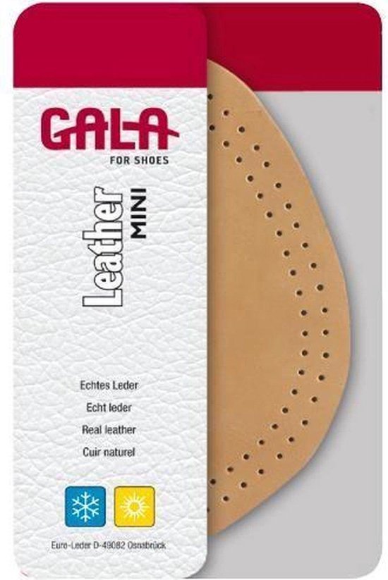 Gala Mini Leather VOORVOET inlegzooltjes - 37 / 38 - volledig leer