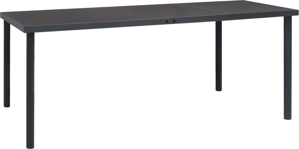Vidaxl Tuintafel 1 Antraciet 190 X 90 X 74 Cm Buitentafel