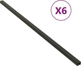 vidaXL-Onderligger-6-st-170x8,5x4,5-cm-HKC-zwart