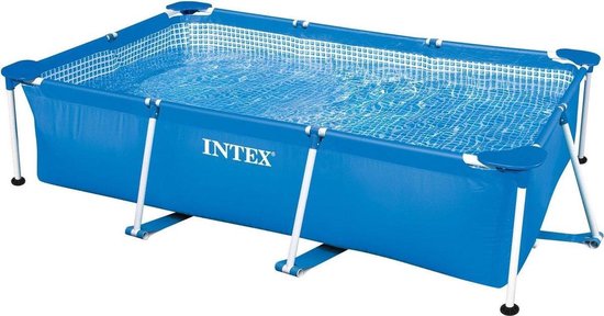 Zwembad Intex Metal Frame Pool 300x200x75 cm + Filterpomp 12V - 2271 L/uur + Afdekzeil - Merkloos