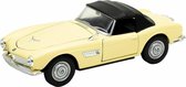 BMW 507 Closed Top (Crème) (20 cm) 1/24 Welly  - Modelauto - Schaalmodel - Modelauto - Miniatuurauto - Miniatuur autos