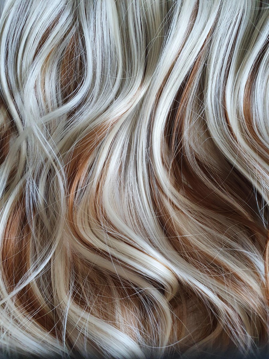 Clip hairextensions natuurlijk wit blond licht highlights 1 baan met... | bol.com