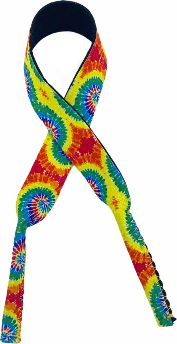Eyezoo® Brillenkoord Neopreen - Tie Dye - Flower Power - Sport - Universeel Brillenband