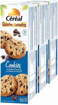 Céréal Cookies Stukjes Chocolade Glutenvrij & Lactosevrij - 3 x 150 gr - Voordeelverpakking