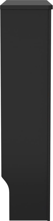 vidaXL Radiatorombouw 78 cm MDF zwart
